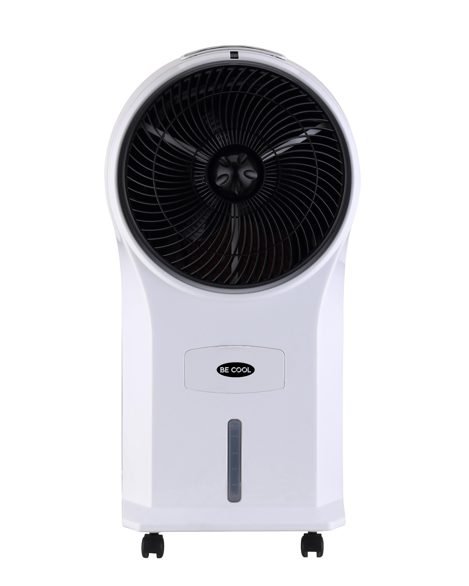 BECOOL BCP5AC2101F Luftkühler (3 Geschwindigkeitsstufen, Fernbedienung, 5 Liter Wassertankvolumen, 45 Watt, Höhe 61 cm, Weiß/Schwarz)