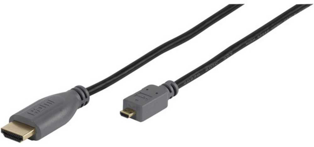  VIVANCO Micro High Speed HDMI-Kabel mit Ethernet, 1,5m (47092)