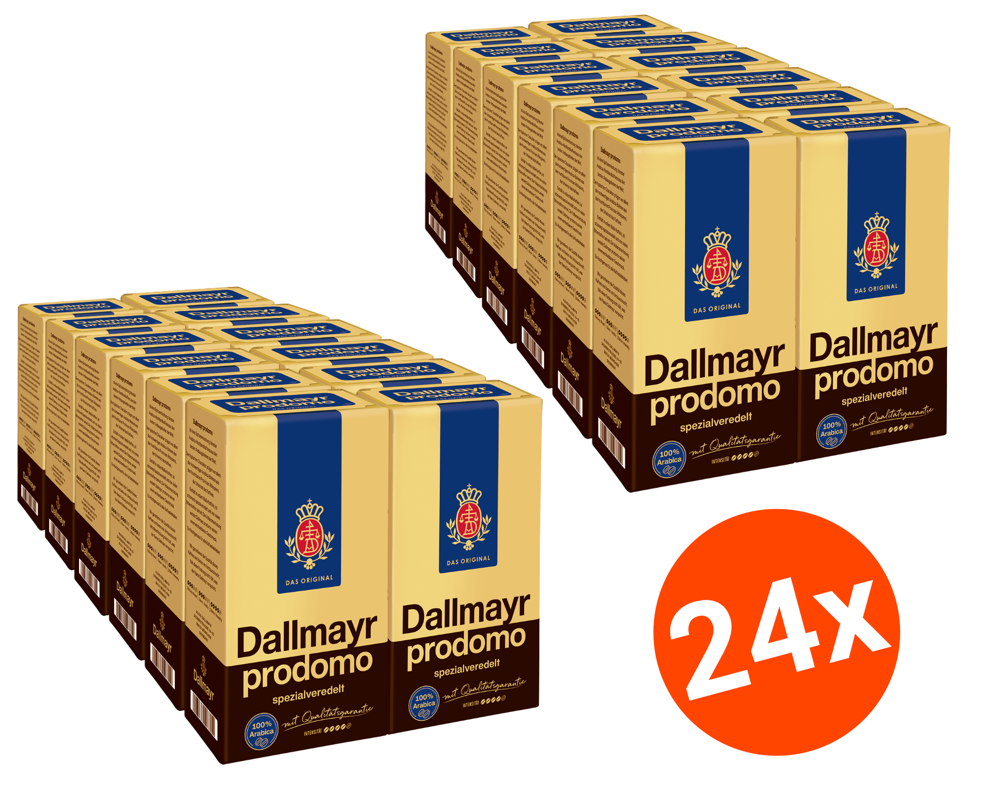 24x 500g Dallmayr Prodomo feinster Spitzenkaffee Filterkaffee spezialveredelt