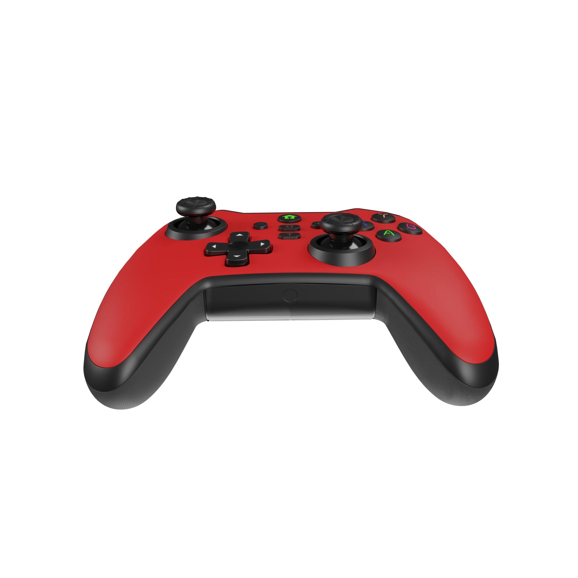Genesis Mangan 400 Wireless Controller, Rot (Analog / Digital, Android, MAC, Nintendo Switch, PC, iOS, Bluetooth, NJG-2102)