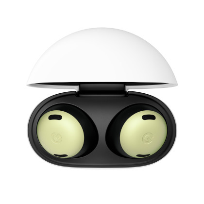 Google In-Ear Kopfhörer Pixel Buds Pro Lemongrass (Bluetooth, Aktive Geräuschunterdrückung, IPX4, USB-C, grau)