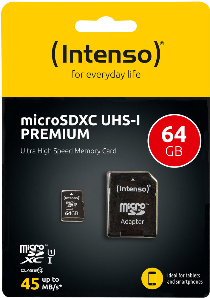  INTENSO Micro SDXC Card UHS-I Premium 64 GB
