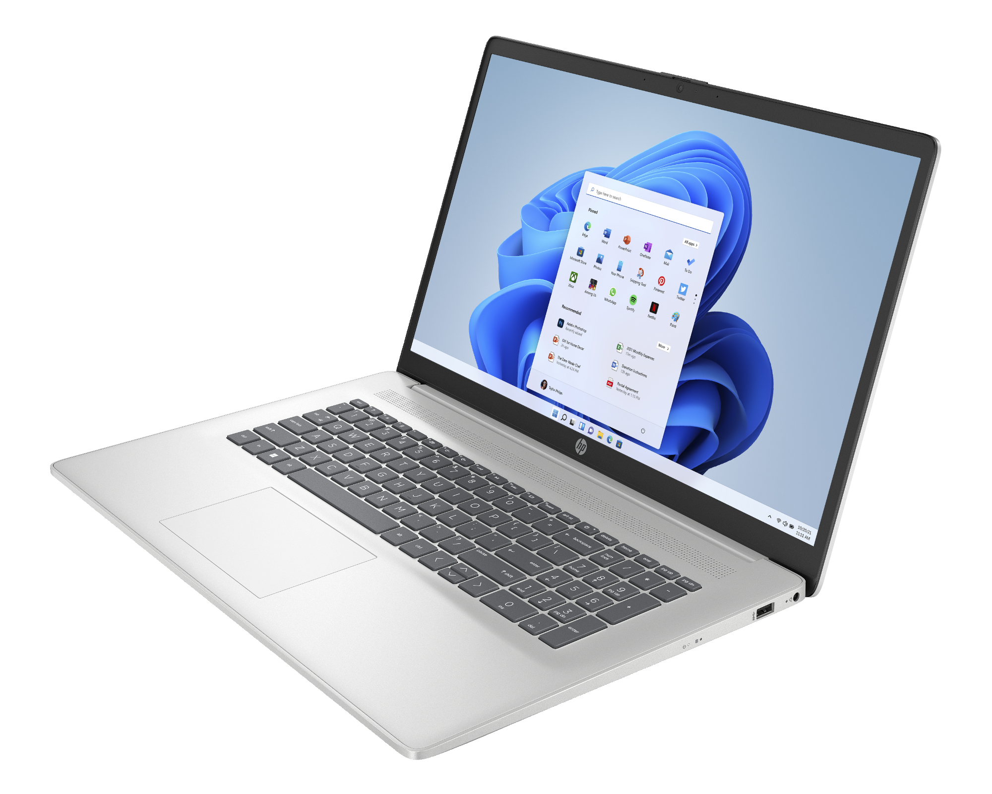 HP 17-cp2651ng 17,3 Zoll Full HD AMD Ryzen 5 8GB RAM 512 GB SSD Windows 11 silber