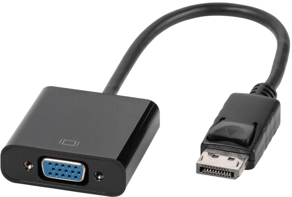  VIVANCO DisplayPort - VGA Adapter, DisplayPort Stecker - 15 pol. HD Buchse, 0,15 m (45519)