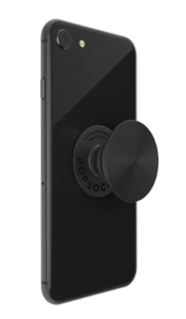 POPSOCKETS Pop Grip Twist Black Aluminium (Schwarzes gefrästes Aluminium (austauschbares Design))  POPSOCKETS Pop Grip Twist Black Aluminium (Schwarzes gefrästes Aluminium (austauschbares Design))