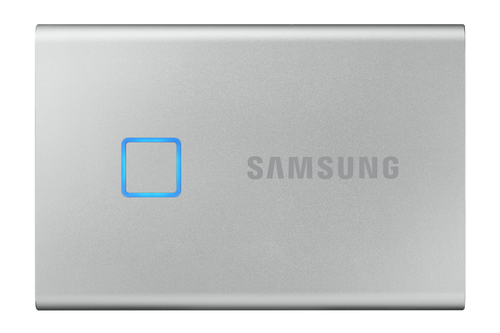 Samsung T7 Touch 500GB Portable SSD USB-C 3.1 silber UASP USBC SSD extern Samsung T7 Touch 500GB Portable SSD USB-C 3.1 silber UASP USBC SSD extern