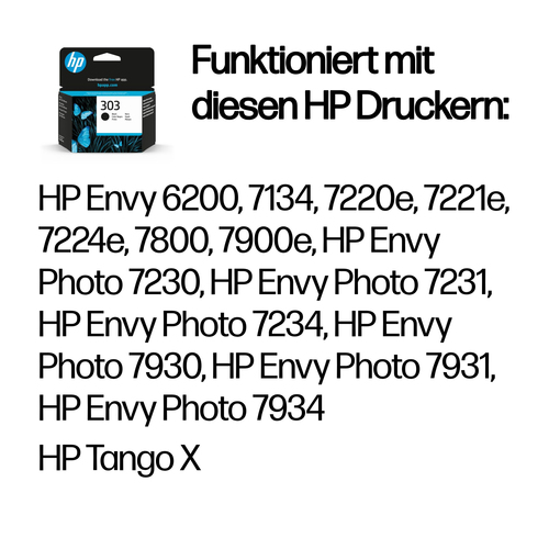 HP 303 Schwarz Original Druckerpatrone