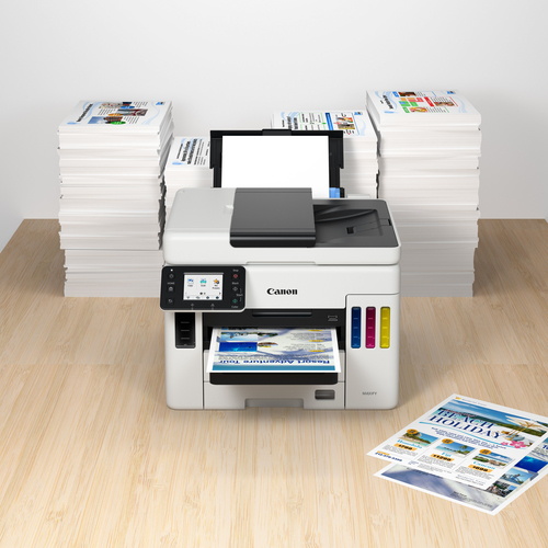 Canon MAXIFY GX7050 MegaTank Farb-Tintenstrahl-Multifunktionssystem mit WLAN und nachfüllbaren Tintentanks