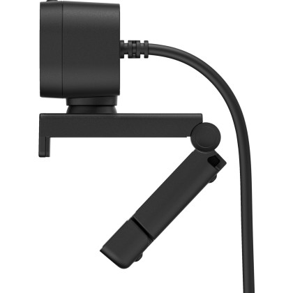 HP 430 FHD-Webcam, Schwarz (Weitwinkel, Works With Chromebook, Geräuschunterdrückung, Mikrofon, schwenkbar, neigbar, Autofokus)