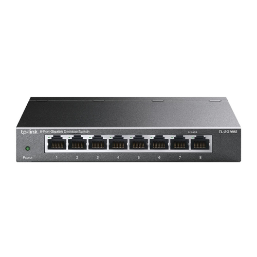 TP-Link TL-SG108S(UN) Netzwerk-Switch Unmanaged Gigabit Ethernet (10/100/1000) Desktop Schwarz