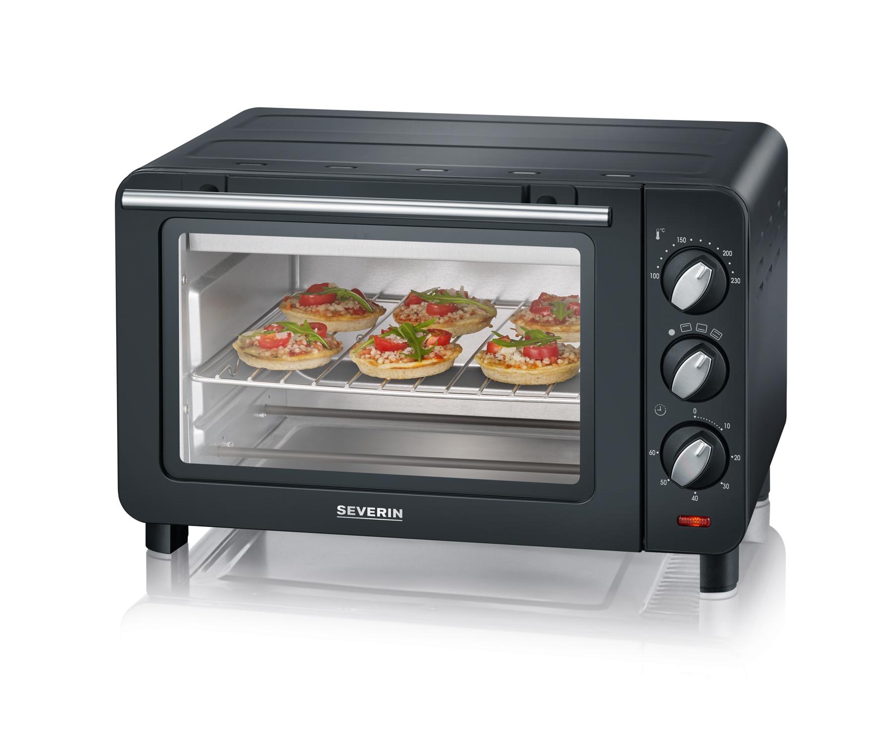 SEVERIN TO 2042 Mini-Backofen (14 l, 230°C max., Ober- und Unterhitze)
