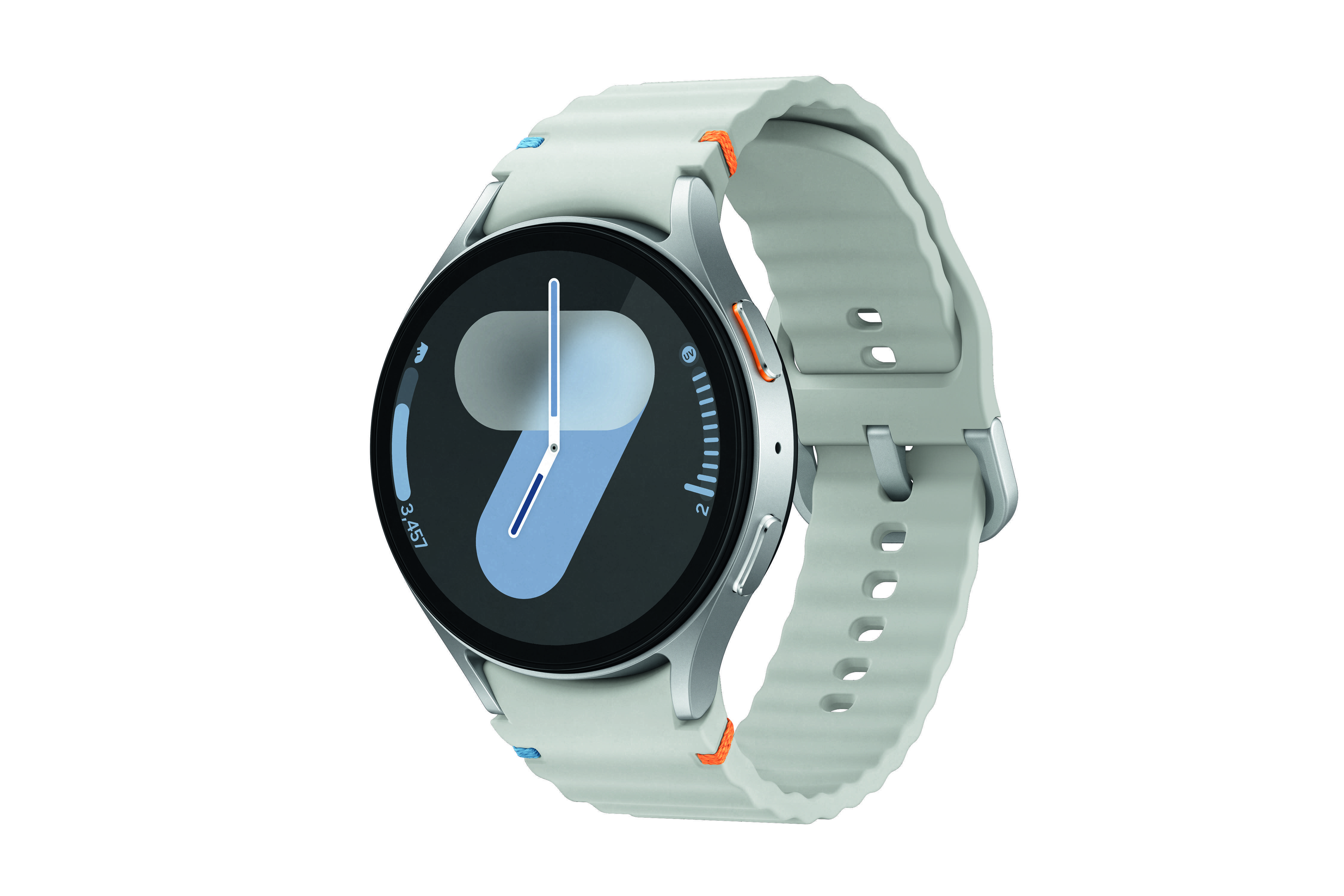 Samsung Galaxy Watch7, 44mm, Bluetooth, Silver Smartwatch (Herzfrequenzmessung, Schrittzähler)