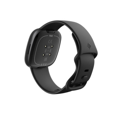 Fitbit Versa 4 Watch Black/Graphite Fitness Tracker (Herzfrequenzmessung, Amazon Alexa)