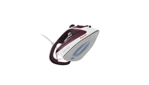 Tefal EasyGliss Plus FV5714 Bügeleisen Trocken- & Dampfbügeleisen Durilium Bügelsohle 2400 W Bordeaux, Weiß