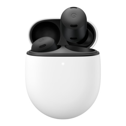 Google In-Ear Kopfhörer Pixel Buds Pro Charcoal (Bluetooth, Aktive Geräuschunterdrückung, IPX4, USB-C, schwarz)