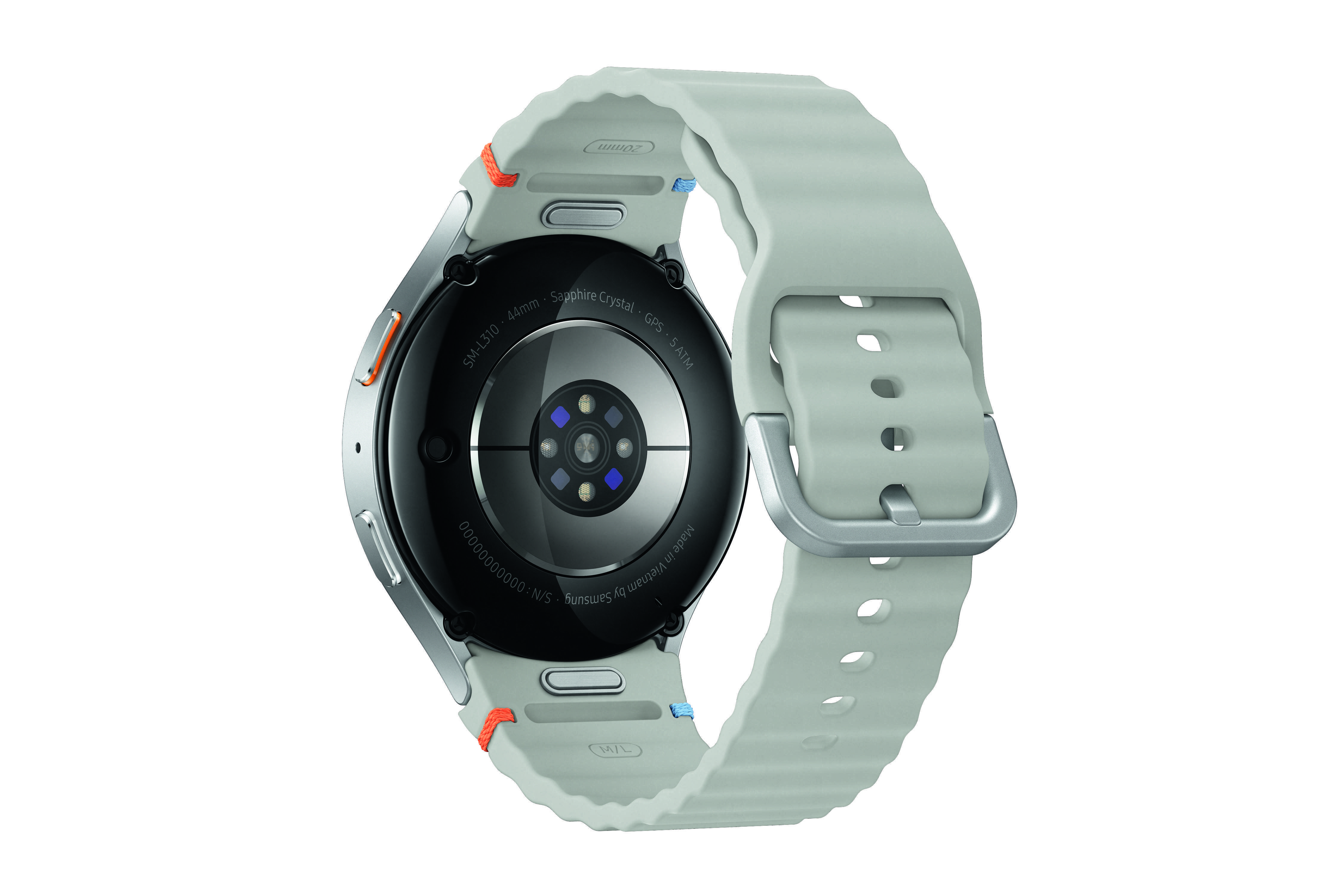 Samsung Galaxy Watch7, 44mm, Bluetooth, Silver Smartwatch (Herzfrequenzmessung, Schrittzähler)