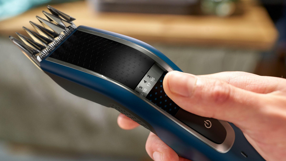  PHILIPS Haarschneider Hairclipper series 5000 HC5612/15 (28 Längeneinstellungen, abwaschbar, 75 Minuten Akkubetrieb, Trim-n-Flow-PRO-Technologie)