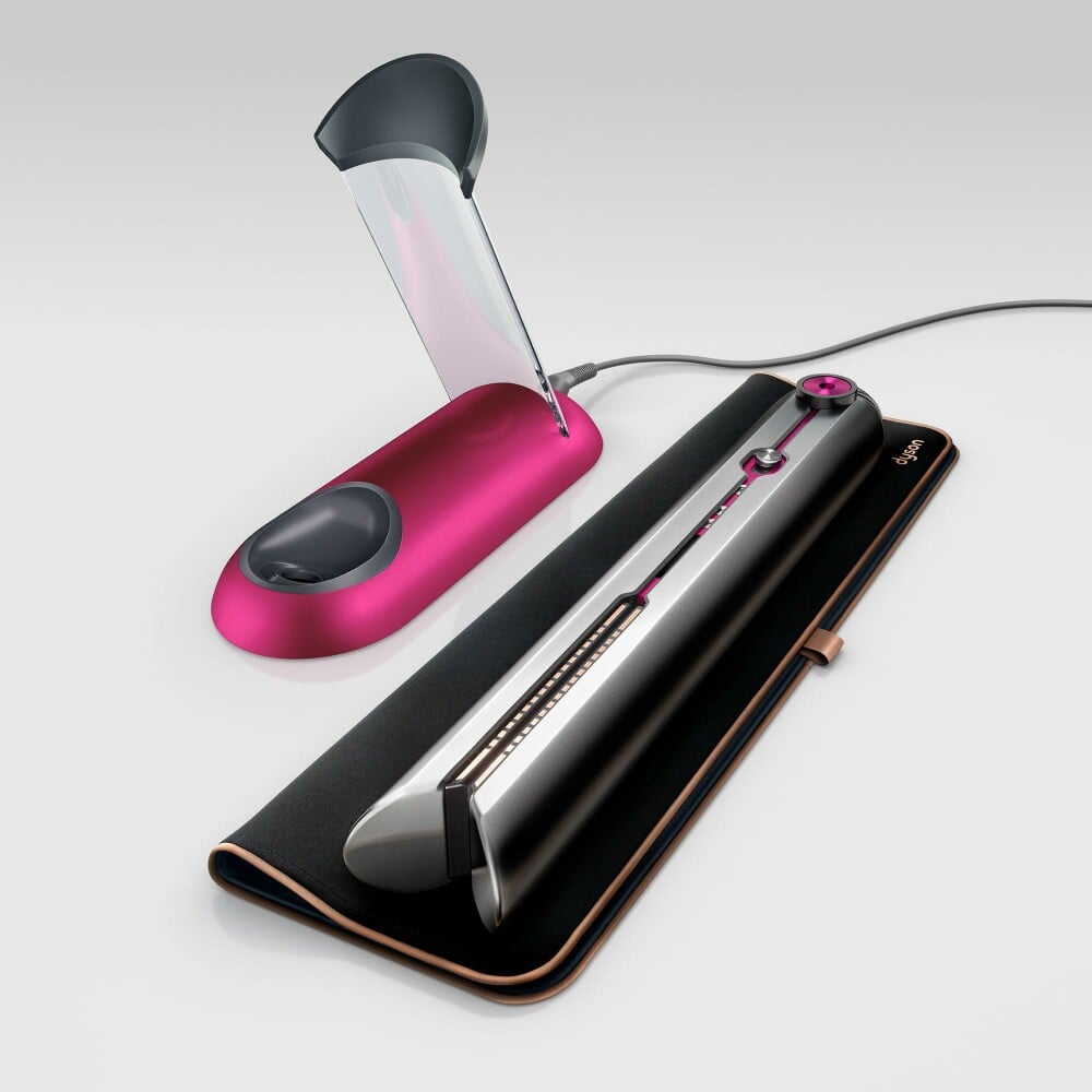  DYSON Corrale Nickel/Fuchsia Haarglätter (Akku, kabellos, biegsame Heizplatten, Mangan-Kupfer-Legierung, schonend, weniger Haarschäden, Hybridmodus, Locken, Beach-Waves)