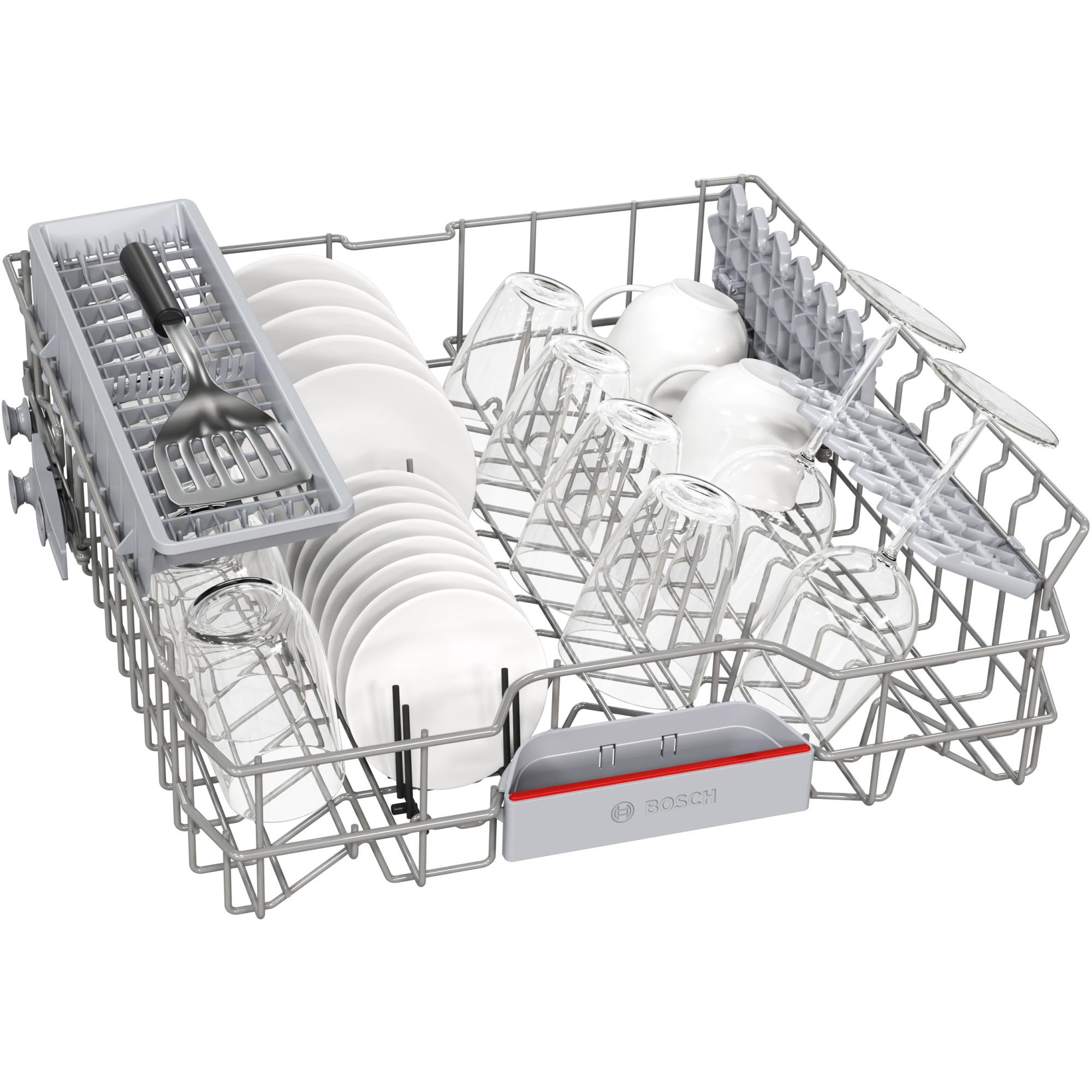 BOSCH SMI4EUS00D Serie 4 Einbau-Geschirrspüler integriert 60 cm (B, Integrierbar, Besteckkorb, 13 Maßgedecke, 44 dB, AquaStop, Home Connect, WLAN)