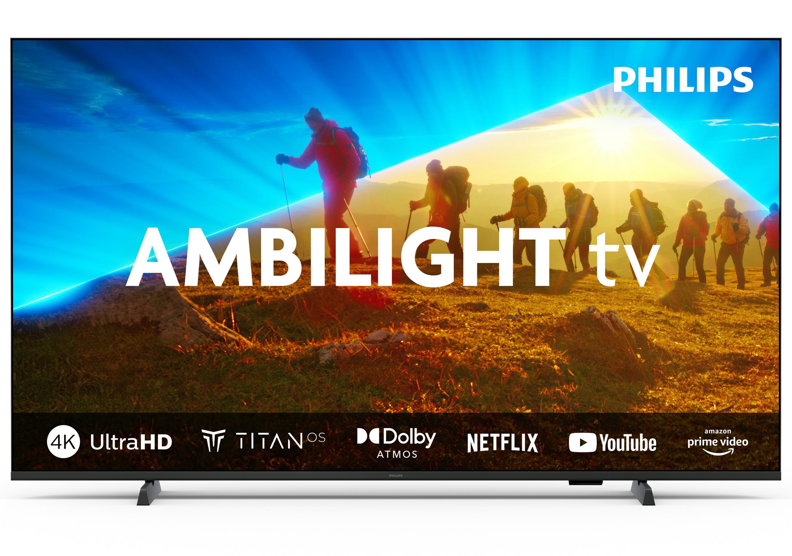 Philips 65PUS8009 4K Ambilight LED TV (65 Zoll (164 cm), 4K UHD, HDR, Smart TV, Sprachsteuerung (Alexa, Google Assistant), Dolby Atmos)