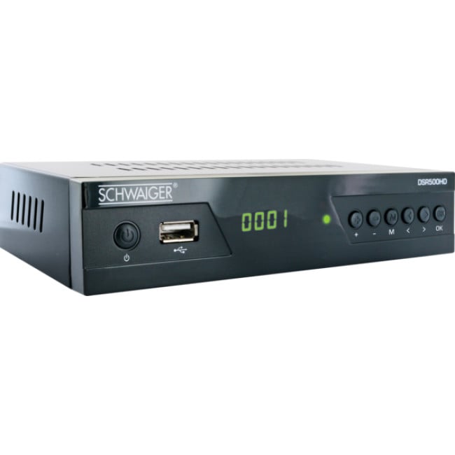  Schwaiger DSR500HD Full HD SAT-Receiver (vorprogrammiert Plug and Play für Astra und Türksat)