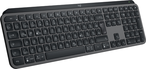 Logitech MX Keys S Tastatur Universal RF Wireless + Bluetooth QWERTZ Deutsch Graphit