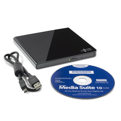 LG HLDS GP57EB40 DVD-RW-EX BK Externes DVD-Laufwerk (Extern, Silent Play, Jamless Play, M-Disc)