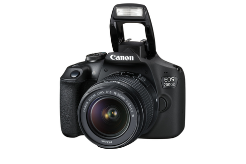 Canon EOS 2000D BK 18-55 IS + SB130 +16GB EU26 SLR-Kamera-Set 24,1 MP CMOS 6000 x 4000 Pixel Schwarz