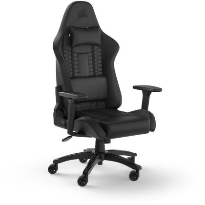 Corsair TC100 Relaxed Gaming-Stuhl, Kunstleder, Schwarz