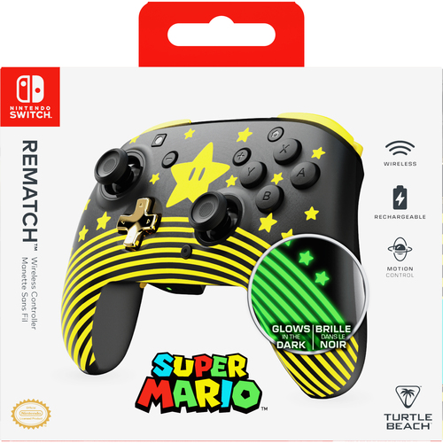 Turtle Beach Rematch Schwarz, Gold, Gelb Bluetooth Gamepad Nintendo Switch, Nintendo Switch 2, Nintendo Switch Lite, Nintendo Switch OLED