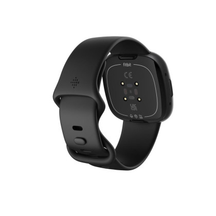 Fitbit Versa 4 Watch Black/Graphite Fitness Tracker (Herzfrequenzmessung, Amazon Alexa)