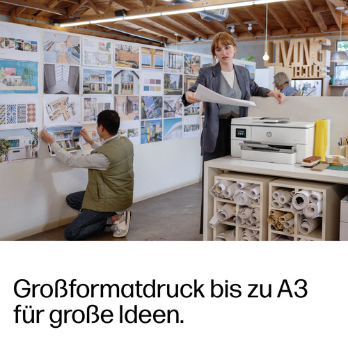 HP OfficeJet Pro 9720e Wireless All-in-One Farbe Drucker, Beidseitiger Druck; Kopierer, Scanner