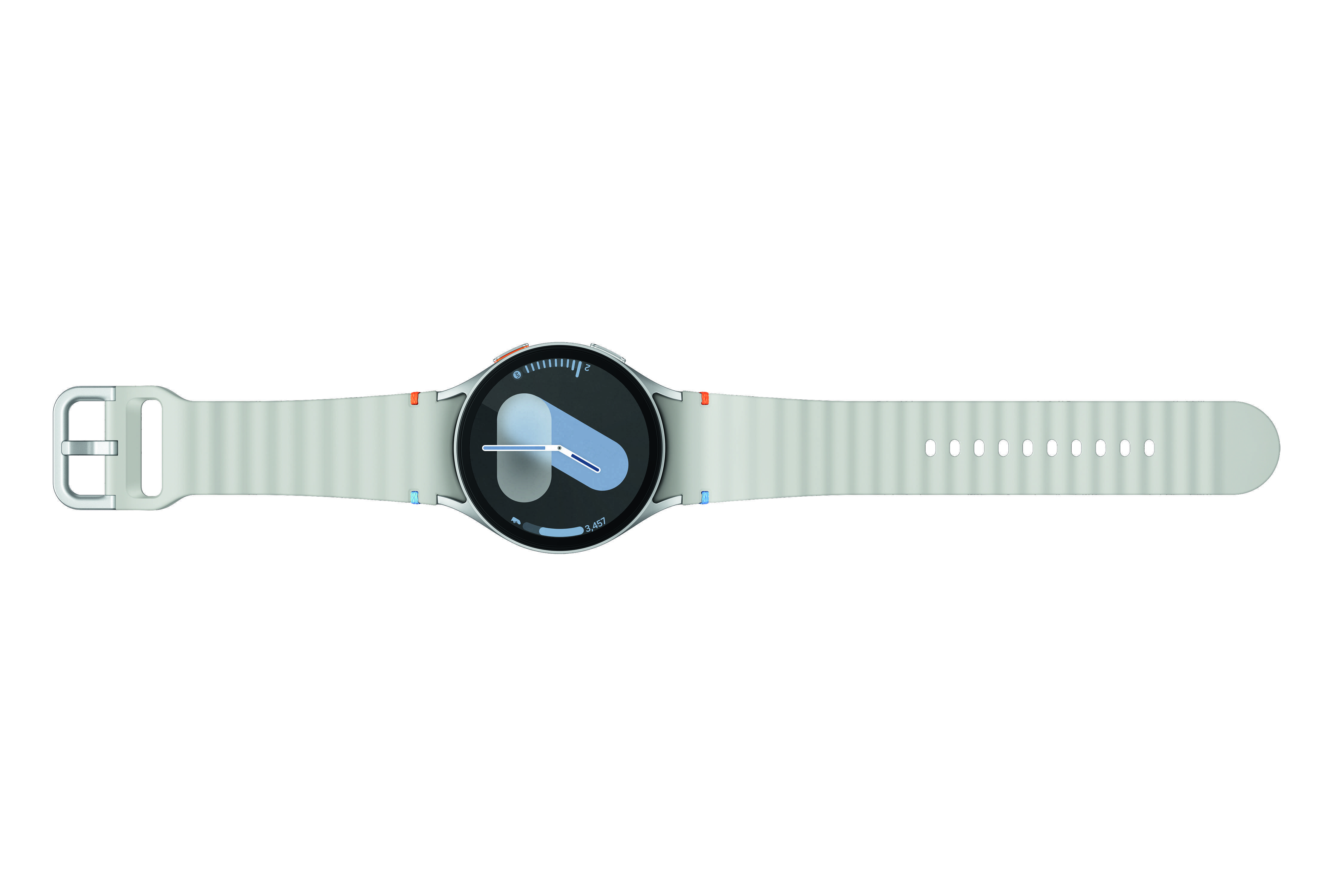 Samsung Galaxy Watch7, 44mm, Bluetooth, Silver Smartwatch (Herzfrequenzmessung, Schrittzähler)