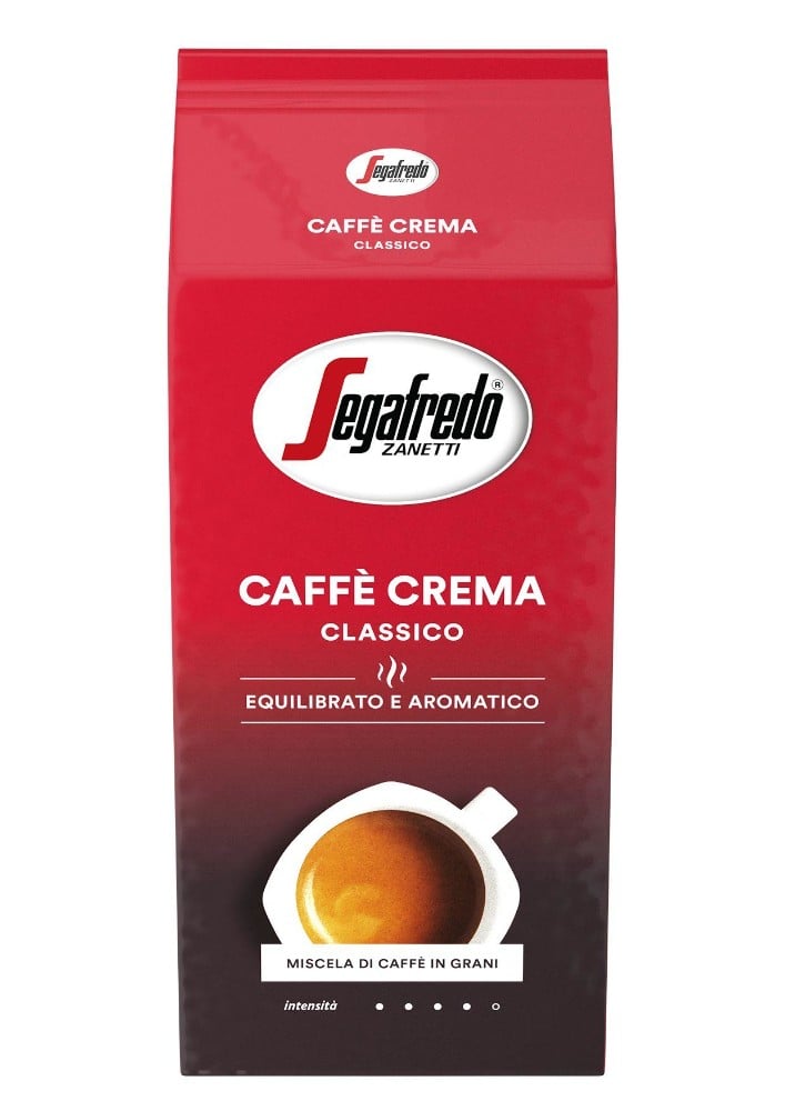  Segafredo Caffe Crema Classico 1000g Kaffee, italienisch, Robusta, Arabica, aromatisch, ganze Bohne
