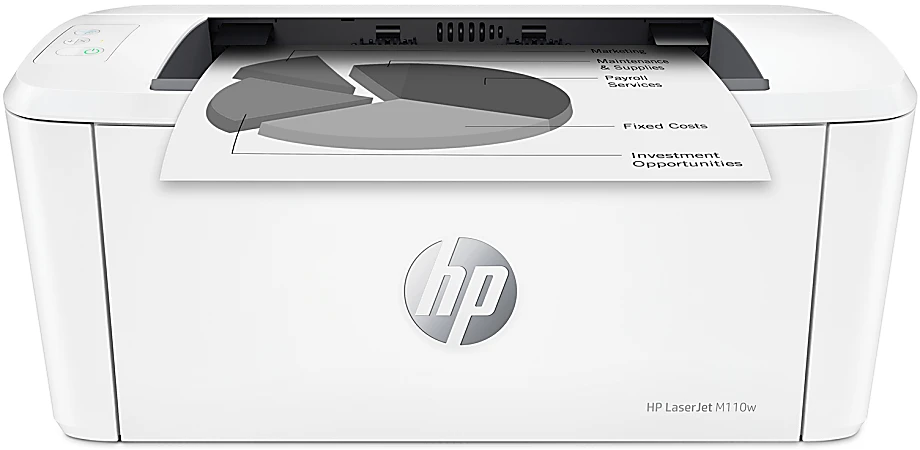 HP LaserJet M110w Laserdrucker, Schwarzweiß, Weiß (WLAN, Bluetooth, USB, HP Smart-App, Apple AirPrint, Wi-Fi Direct Printing, Mopria)