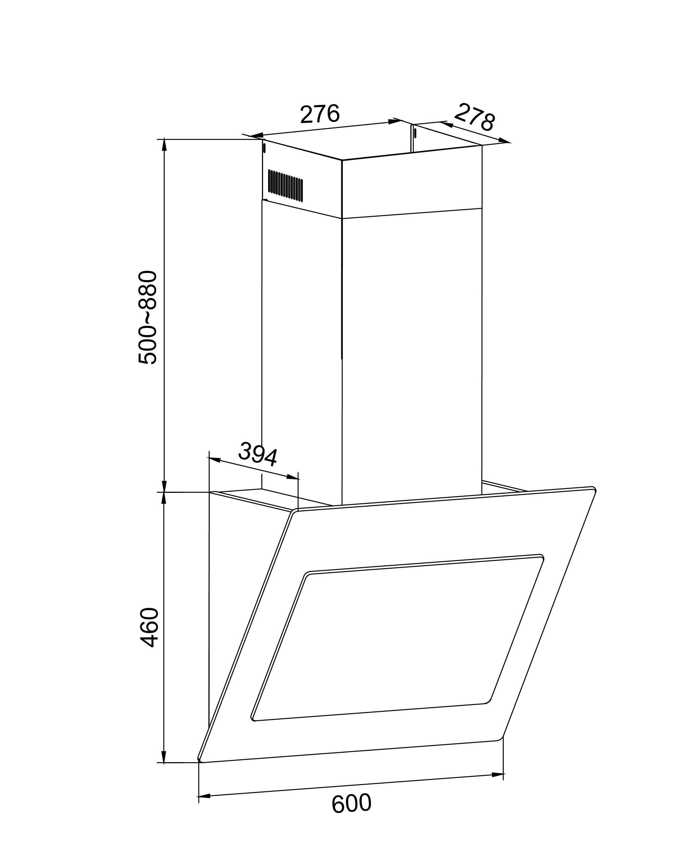 AMICA KHF 665 651 S Dunstabzugshaube