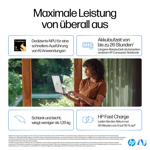HP OmniBook X 14-fe0660ng 14 Zoll Touchscreen Snapdragon Elite X 16GB RAM 1TB SSD Windows 11 HP OmniBook X 14-fe0660ng 14 Zoll Touchscreen Snapdragon Elite X 16GB RAM 1TB SSD Windows 11