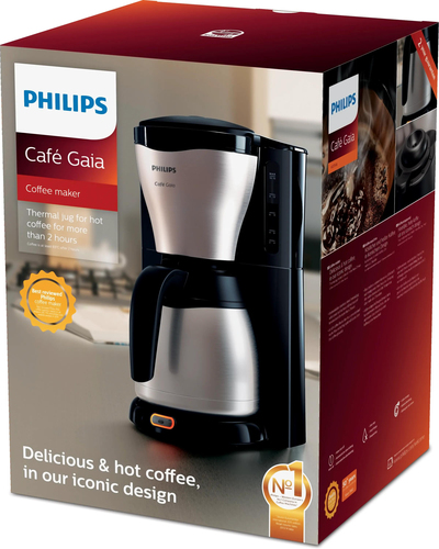 Philips Mit Thermo-Kanne, Metall, Kaffeemaschine