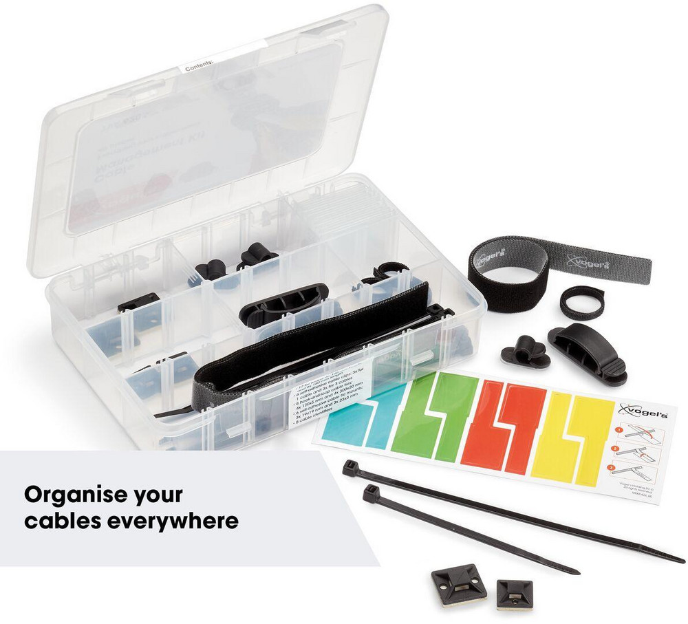  VOGEL'S TVA 6203 weiß Kabelführungsset (Kit mir 40 Artikeln)