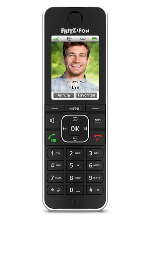 Fon FRITZ! C6 DECT-Telefon Anrufer-Identifikation Schwarz