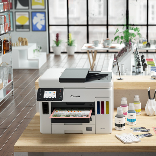 Canon MAXIFY GX7050 MegaTank Farb-Tintenstrahl-Multifunktionssystem mit WLAN und nachfüllbaren Tintentanks