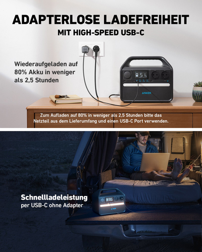 Anker 535 PowerHouse Tragbare Power Station 7 Lithium-Eisen-Phosphat (LiFePO4) 32000 mAh 716 W 7,6 kg