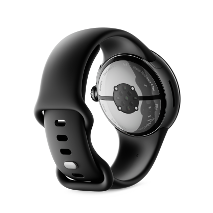 Google Pixel Watch 2, WiFi, Aluminiumgehäuse in Matte Black / Sportarmband in Obsidian Smartwatch