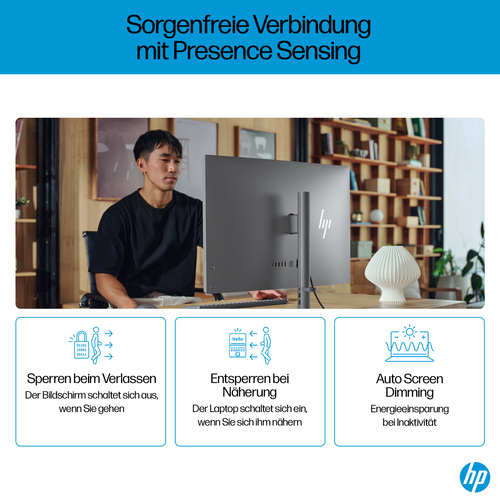 HP OmniStudio X 32-c0670ng Intel Core Ultra 7 155H 80 cm (31.5") 3840 x 2160 Pixel All-in-One-PC 32 GB DDR5-SDRAM 1 TB SSD Windows 11 Home Wi-Fi 7 (802.11be) AI PC Silber