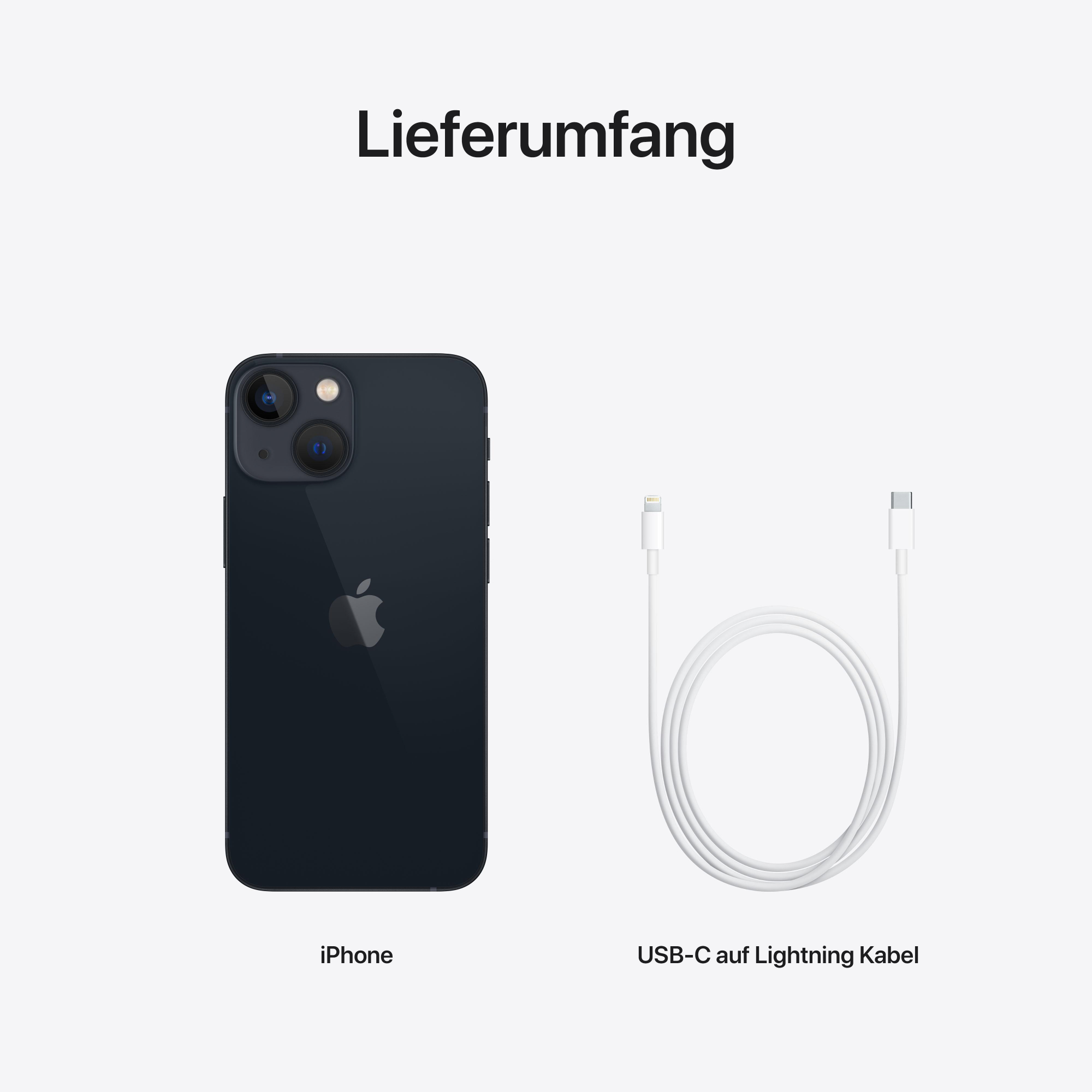 Apple iPhone 13 mini Smartphone 5,4 Zoll (13.7cm) 256 GB Speicherplatz 12 MP IP68 Kamera Midnight Black