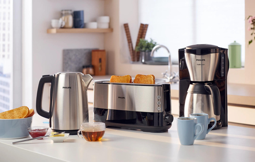 Philips Mit Thermo-Kanne, Metall, Kaffeemaschine