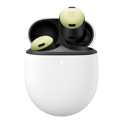 Google In-Ear Kopfhörer Pixel Buds Pro Lemongrass (Bluetooth, Aktive Geräuschunterdrückung, IPX4, USB-C, grau)