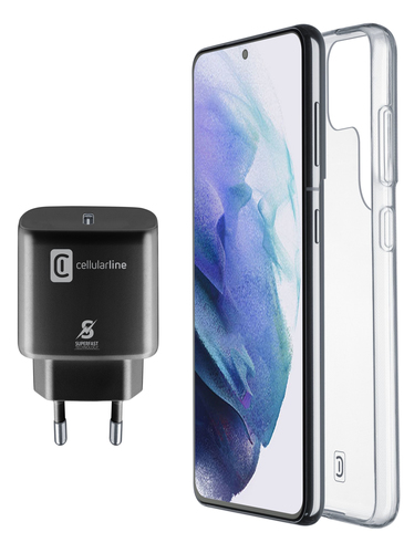 Cellularline CHARGE & PROTECT KIT - Samsung - S22 Ultra