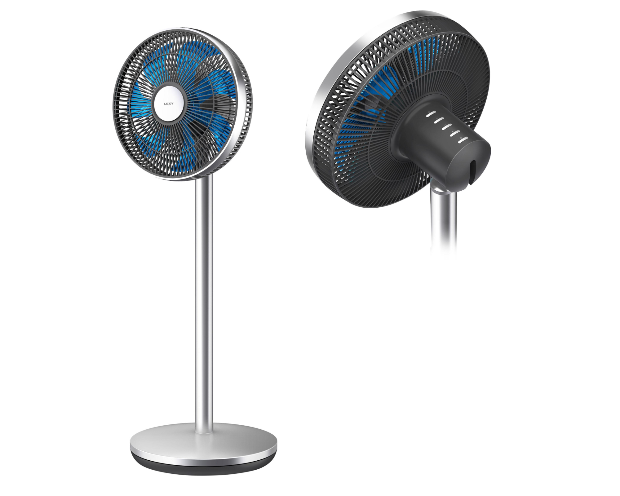 BeCool BC31ST2005SSF Standventilator Büro Ventilator 3 Stufen 7h Timer 20 W extra leise