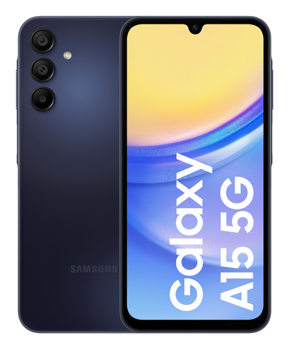 Samsung Galaxy SM-A156B 16,5 cm (6.5") Hybride Dual-SIM Android 14 5G USB Typ-C 4 GB 128 GB 5000 mAh Schwarz, Blau
